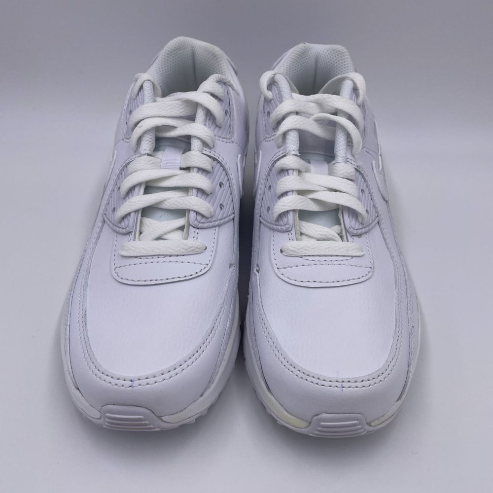 Nike Air Max 90 LTR White / Merallic Silver Womens Shoes - Picture 3 of 8